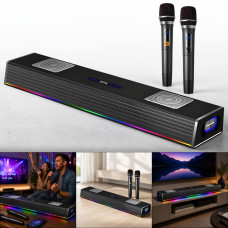 Саундбар із двома бездротовими мікрофонами та RGB-підсвічуванням SOGOVGZ-G69