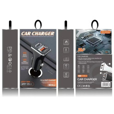 Зарядний пристрій 12В 3,0А 20Вт QC3.0 USBx1 Type-Cx1 YY-C04