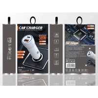 Зарядний пристрій 12В 3,0А 20Вт QC3.0 USBx1 Type-Cx1 YY-GN-PD