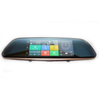 Автомобільний відеореєстратор дзеркало на одну камеру KSP D35 на Android 1.8 LCD 7 з GPS
