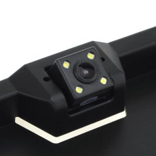 Камера заднього виду для автомобільного номера з підсвічуванням на 4 LED 001 Чорний