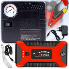 Пуско-зарядний пристрій 600А з компресором для шин JUMPSTARTER 29В | 99800 мАh