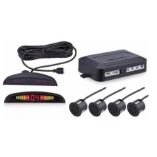 Паркувальна система на 4 датчики паркування Assistant Parking Sensor Black Парктронік з LED дисплеєм та датчиками паркування