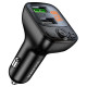 Автомобільний FM модулятор трансмітер Borofone BC41 QC3.0 Eminency з Bluetooth USB і швидкою зарядкою
