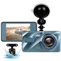 Автомобільний відеореєстратор Dual Lens A10 F9 V2 Full HD 1080 H31 3.5 дюйми Реєстратор в авто на 2 камери