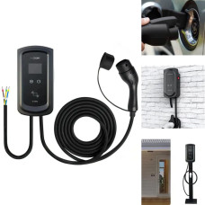 Автомобільна зарядна станція від мережі 220 В iDome ID-7000S EV з дисплеєм LCD 7 кВт Зарядка для електро-машин
