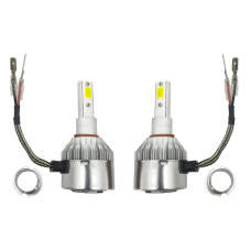 Комплект автомобільних світлодіодних LED ламп із охолодженням С6 LED H3 LED лампи для авто на фари 3800Лм