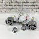 Комплект автомобільних світлодіодних LED ламп із охолодженням С6 LED H3 LED лампи для авто на фари 3800Лм
