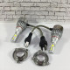 Комплект автомобільних світлодіодних LED ламп із охолодженням С6 LED H4 LED лампи для авто на фари 3800Лм