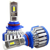 Комплект автомобільних світлодіодних LED ламп з охолодженням T1 HB4 9006 35W LED лампи для авто на фари 3500Лм