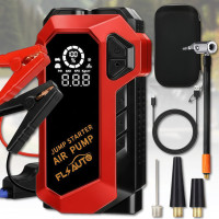 Пусковий автомобільний пристрій з компресором, дисплеєм та ліхтарем JUMP STARTER 6000 mAh