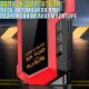 Пусковий автомобільний пристрій з компресором, дисплеєм та ліхтарем JUMP STARTER 6000 mAh