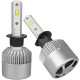Комплект автомобільних світлодіодних LED ламп із охолодженням S2 H1 LED лампи для авто на фари 8000Лм