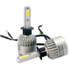 Комплект автомобільних світлодіодних LED ламп із охолодженням S2 H3 LED лампи для авто на фари 8000Лм