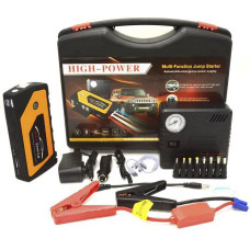 Пускозарядний пристрій Jumpstarter 9980 мАч Пускозарядний пристрій з компресором в кейсі
