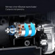 Портативний автомобільний компресор з дисплеєм та живленням від прикурювача Air pump XL-1026 12V Чорний