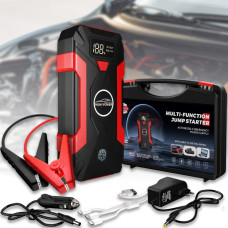 Пускозарядний пристрій з дисплеєм для авто на 99800 мАч в кейсі JumpStarter QY31