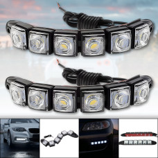 Денні ходові вогні для автомобіля 12V з двома блоками по 6 LED