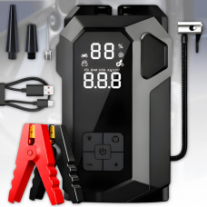 Автомобільний пусковий пристрій 4в1 з компресором та функцією Power Bank 12V