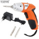 Шуруповерт акумуляторний бездротовий Tuoye Tools Cordless Screwdriver Портативний з 2я бітами