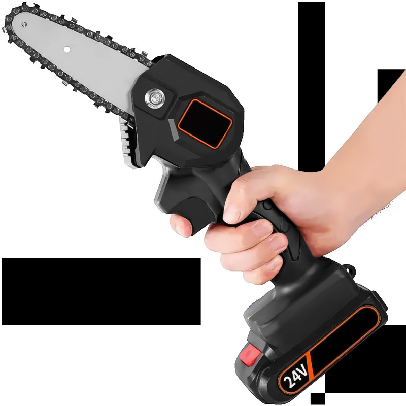 Акумуляторна ланцюгова пилка на 24V сучкоріз для обрізки дерев Electric Chainsaw в коробці