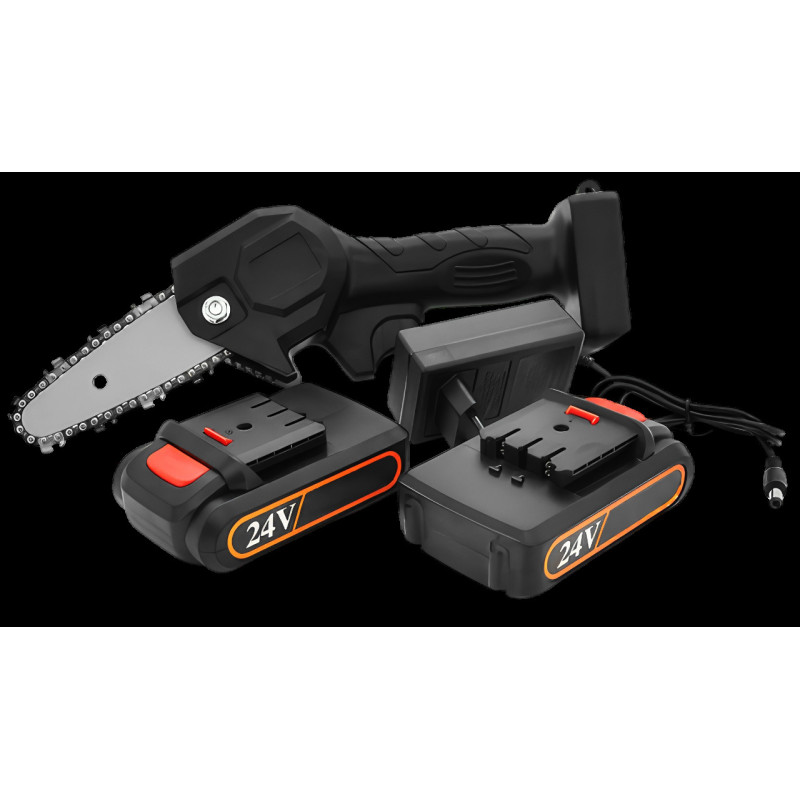 Акумуляторна ланцюгова пилка на 24V сучкоріз для обрізки дерев Electric Chainsaw в коробці