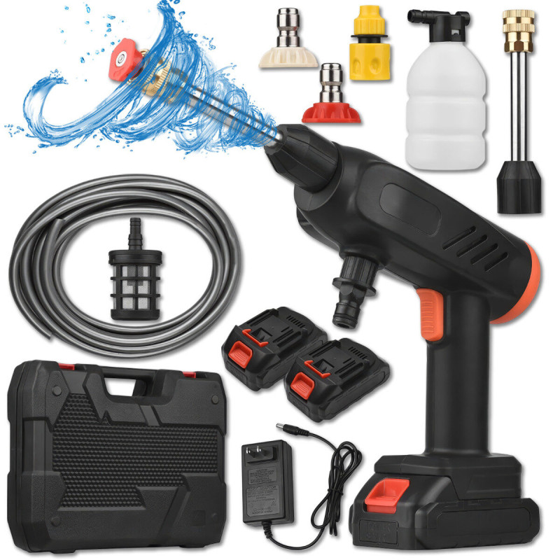 Мийка високого тиску на 2 акумулятори 48V Water Gun 1000W для автомобіля