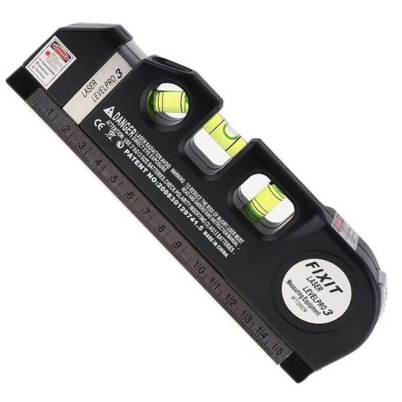 Універсальний лазерний будівельний рівень для ремонту Laser Level Pro 3 Рівень із вбудованою рулеткою