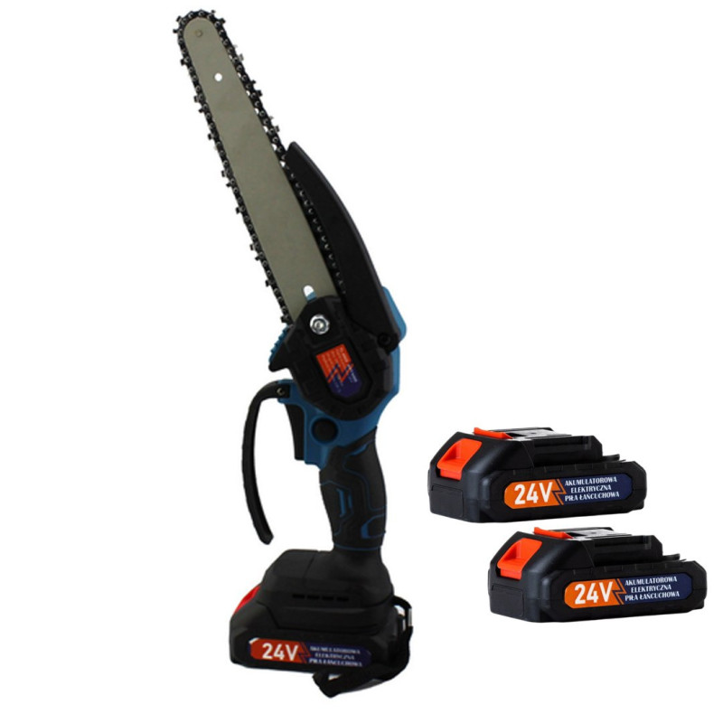 Акумуляторна міні електро-пила 8'' Chain Saw Веткоріз з 2 акумуляторами