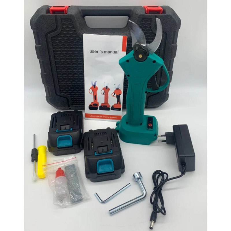 Акумуляторний садовий секатор 21V Crafting Tools у валізі Електричні садові ножиці
