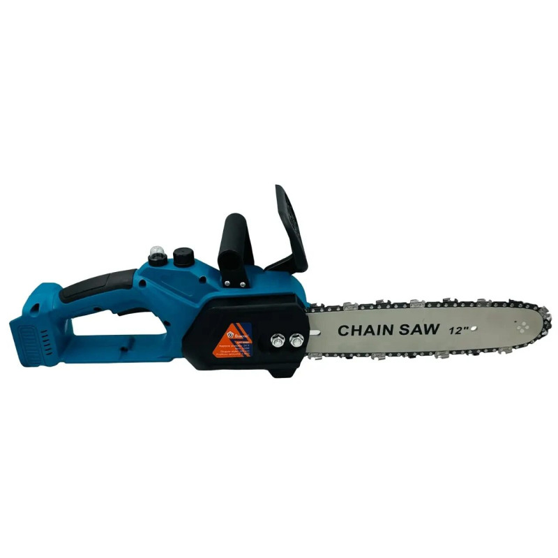 Акумуляторна ланцюгова міні електро-пила 12'' Domotec Chain Saw Потужний веткоріз з 2 акумуляторами 24Вт