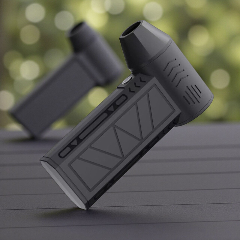 Акумуляторний ручний турбовентилятор з LED-ліхтариком Mini Jet Fan ZY7400-PRO 5000 мАч