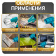 Портативна повітродувка на 48V 2 АКБ Акумуляторний турбо-вентилятор з кейсом