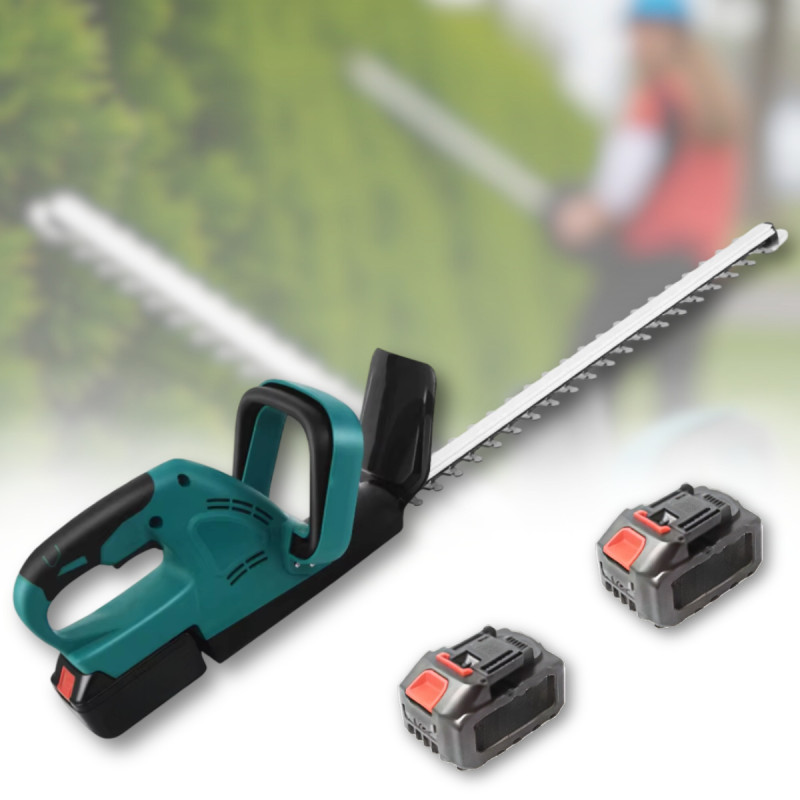 Акумуляторний кущоріз з довгим лезом 52 см та двома АКБ 48V 4000 mAh