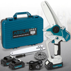 Акумуляторна пила 18 V із шиною 6 дюймів ASSUR ASR772 у кейсі