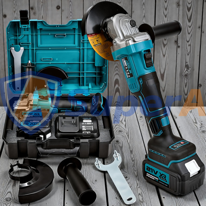 Акумуляторна болгарка 125 мм ASSUR ASR319 21V у кейсі