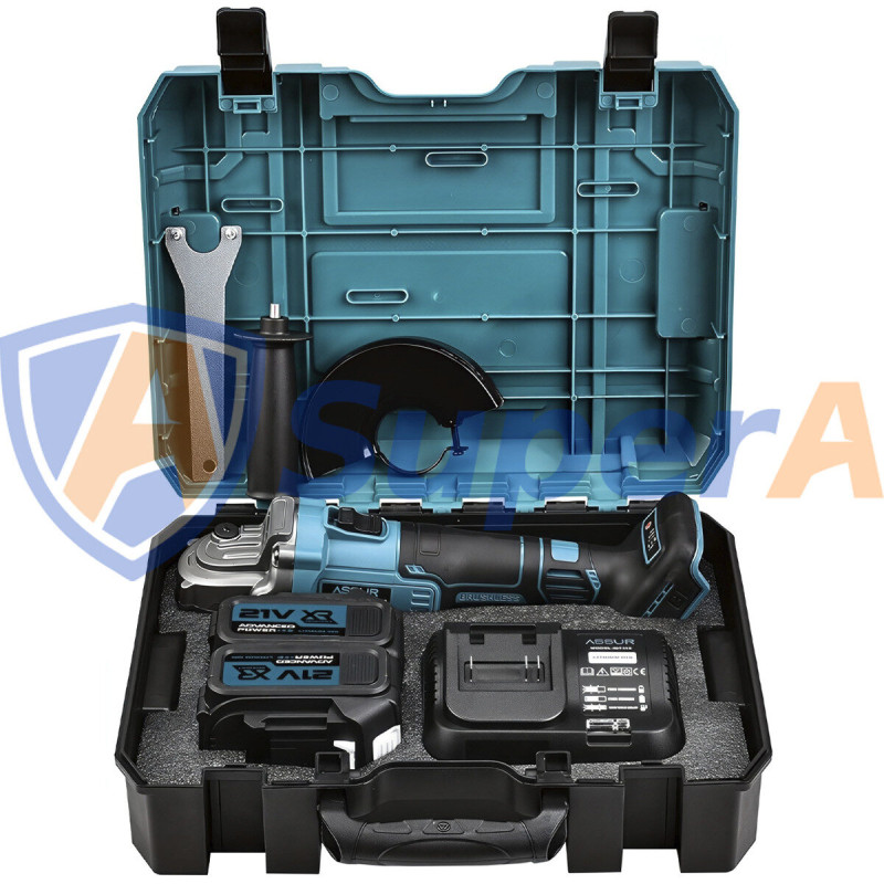Акумуляторна болгарка 125 мм ASSUR ASR319 21V у кейсі