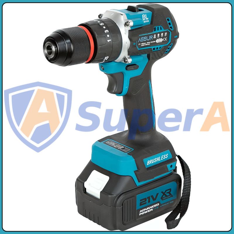Акумуляторний набір інструментів 6 в 1 ASSUR ASR1106 21V у кейсі з насадками