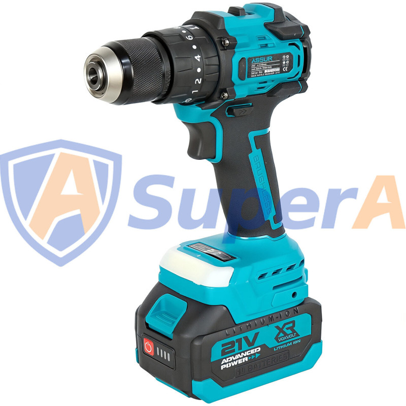 Акумуляторний набір інструментів 6 в 1 ASSUR ASR1053 21V у кейсі