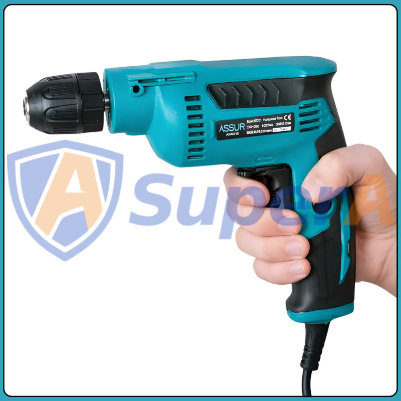 Мережева електродриль 10 мм ASSUR ASR216 220V 580W у коробці
