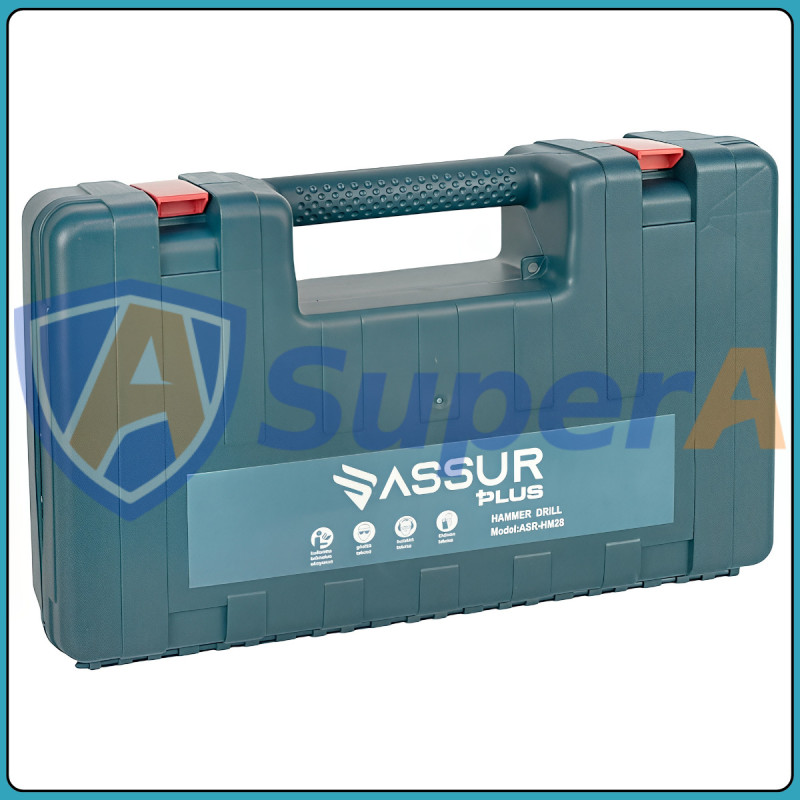 Електричний перфоратор ASSUR ASR501 220V 850W у кейсі з насадками