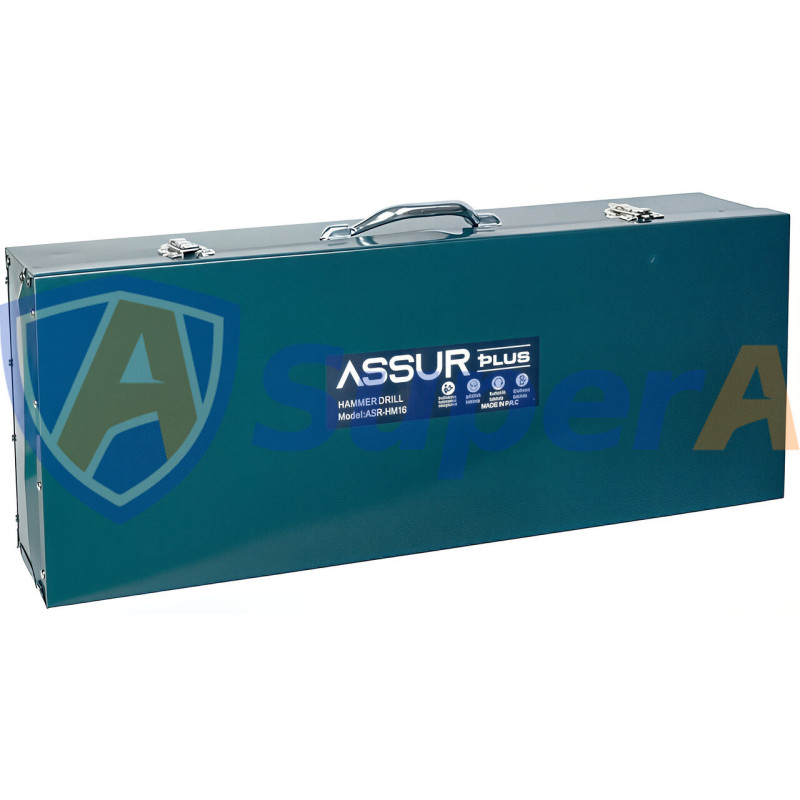 Відбійний молоток 1800W ASSUR ASR513 з насадками в залізному кейсі