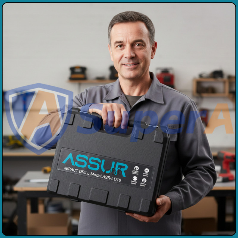 Акумуляторний шурупокрут ASSUR ASR068 12 V у кейсі 32 предмети