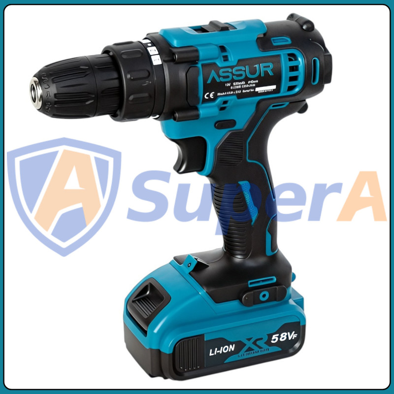 Акумуляторний шурупокрут ASSUR ASR068 12 V у кейсі 32 предмети