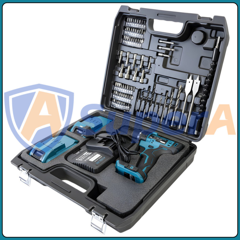 Акумуляторний шурупокрут ASSUR ASR068 12 V у кейсі 32 предмети