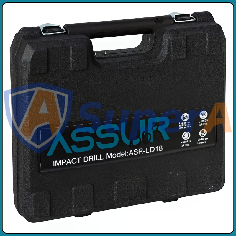 Акумуляторний шурупокрут ASSUR ASR068 12 V у кейсі 32 предмети