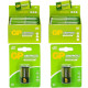 Сольова пальчикова батарейка крона на 9.0V GP Greencell 1604GLF-U1 6F22 GP-002212 в упаковці 4 шт