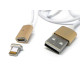 Кабель USB - micro USB / Lightning магнітний ART-042