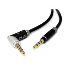 Кабель AUX jack 3,5мм в коробці прямо-кутова тканина AUX-523-XF-03A