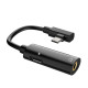 Перехідник конвертер аудіо 2 в 1 Jack 3,5мм - Type-C Hoco LS19